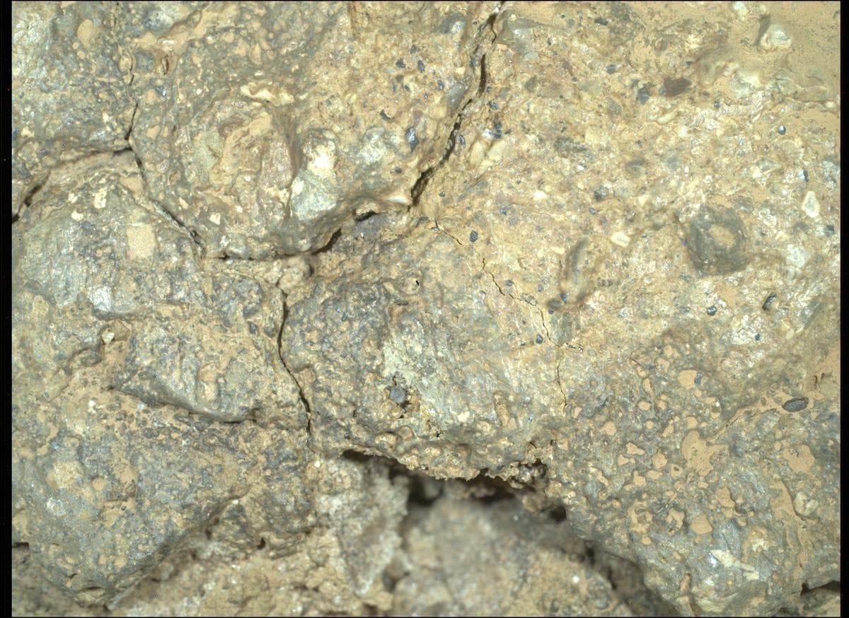 Mars image captured by SHERLOC_WATSON on Perseverance