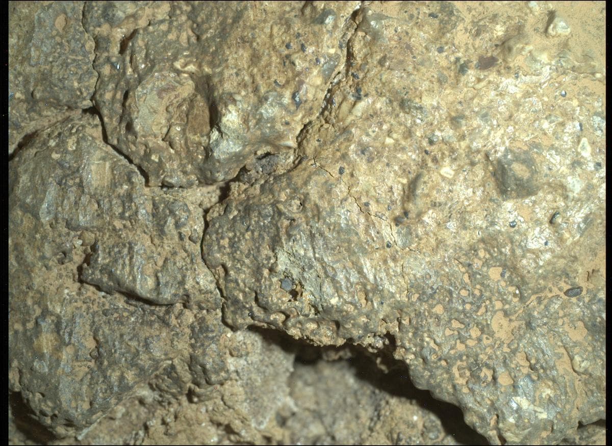 Mars image captured by SHERLOC_WATSON on Perseverance