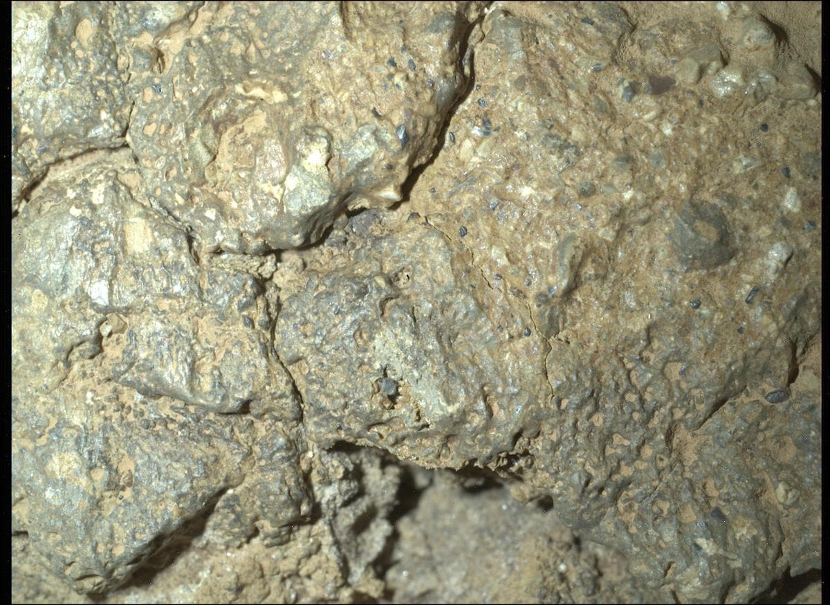 Mars image captured by SHERLOC_WATSON on Perseverance