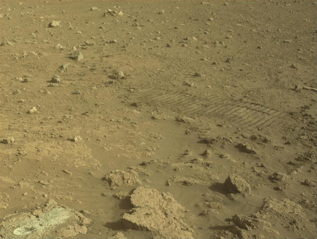 Mars image captured by FRONT_HAZCAM_LEFT_A on Perseverance