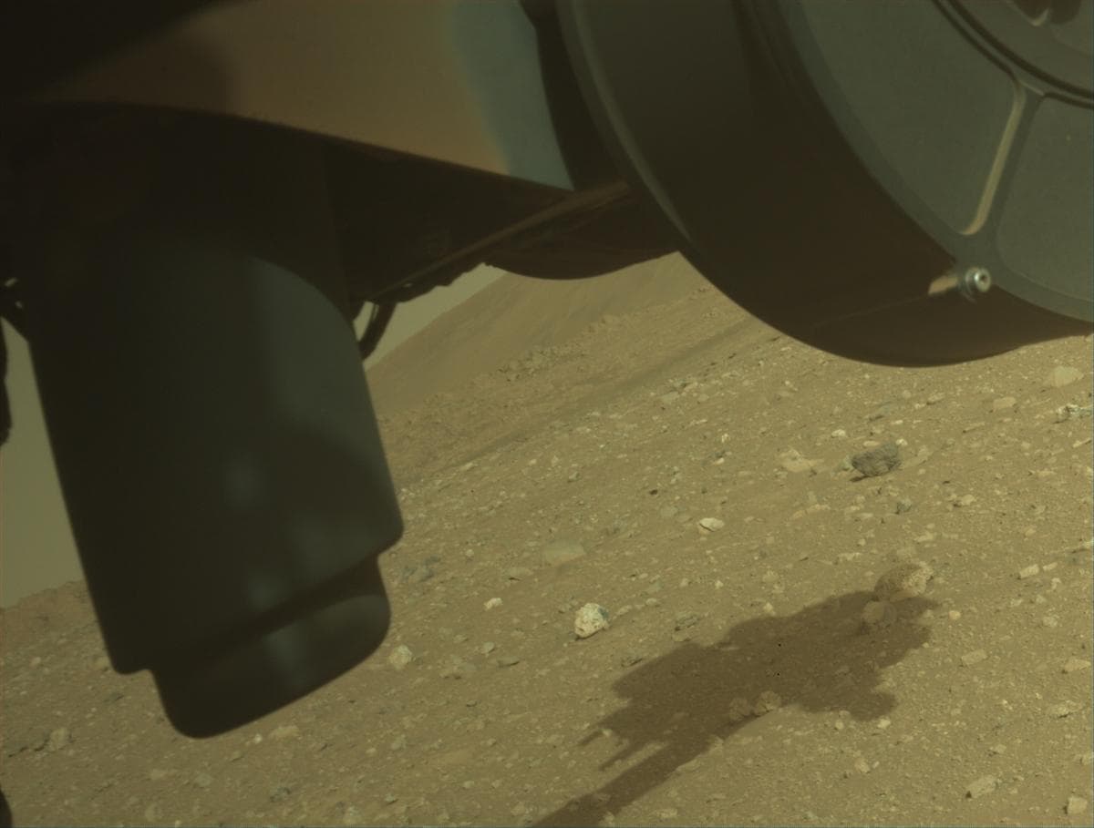 Mars image captured by FRONT_HAZCAM_LEFT_A on Perseverance