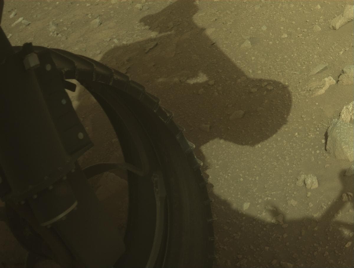 Mars image captured by FRONT_HAZCAM_LEFT_A on Perseverance