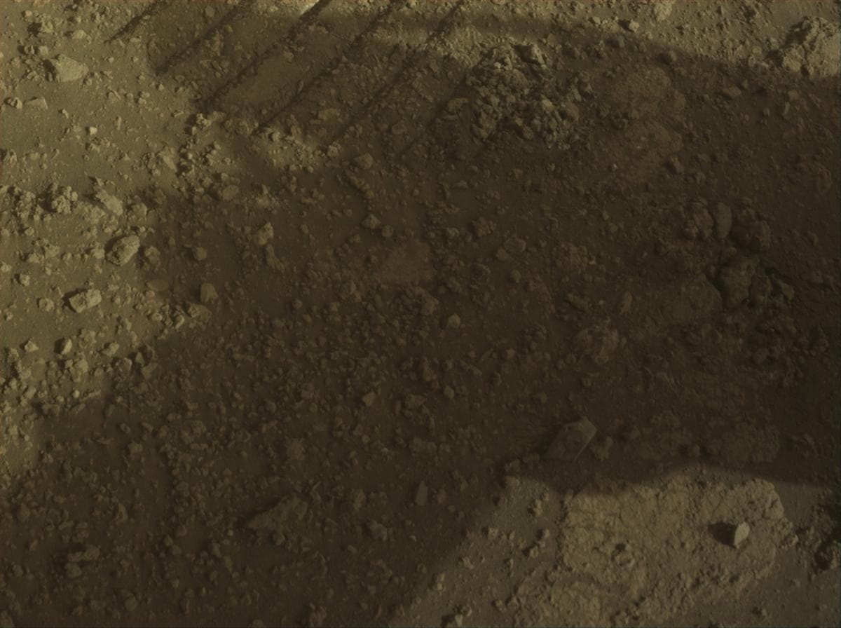 Mars image captured by FRONT_HAZCAM_LEFT_A on Perseverance