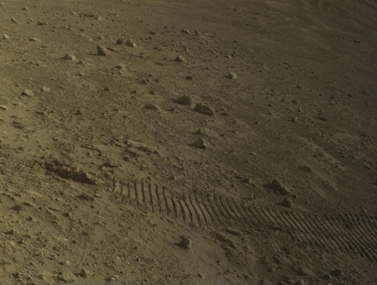 Mars image captured by FRONT_HAZCAM_LEFT_A on Perseverance