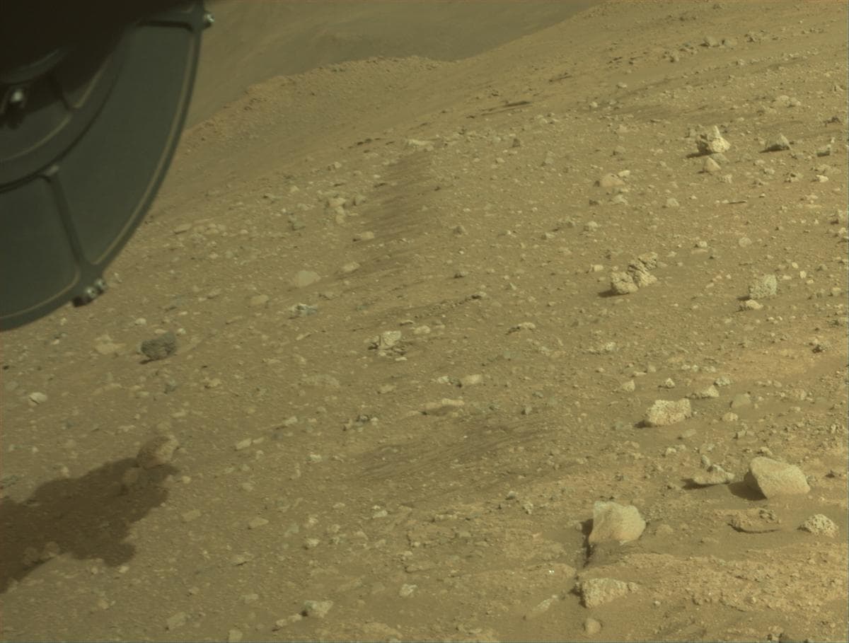 Mars image captured by FRONT_HAZCAM_RIGHT_A on Perseverance