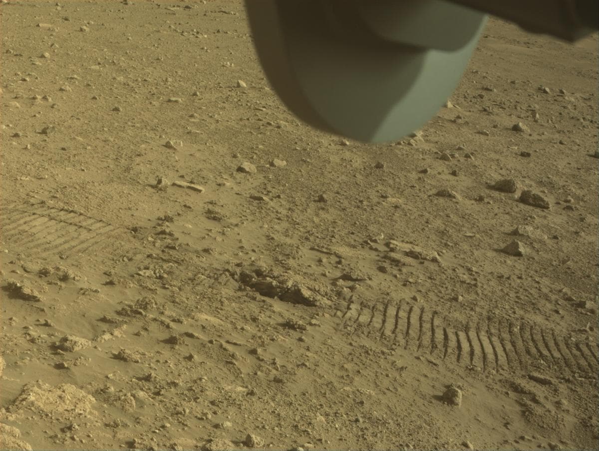 Mars image captured by FRONT_HAZCAM_RIGHT_A on Perseverance