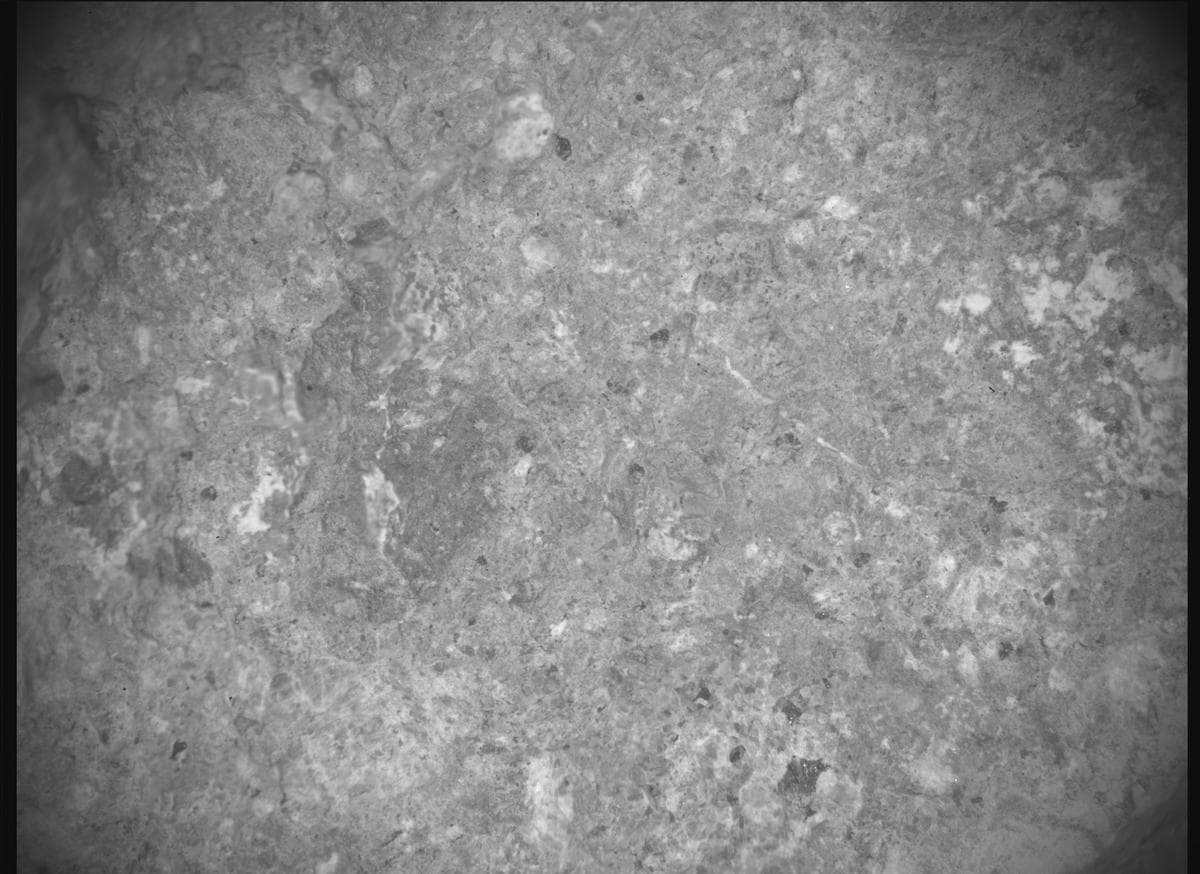 Mars image captured by SHERLOC_ACI on Perseverance