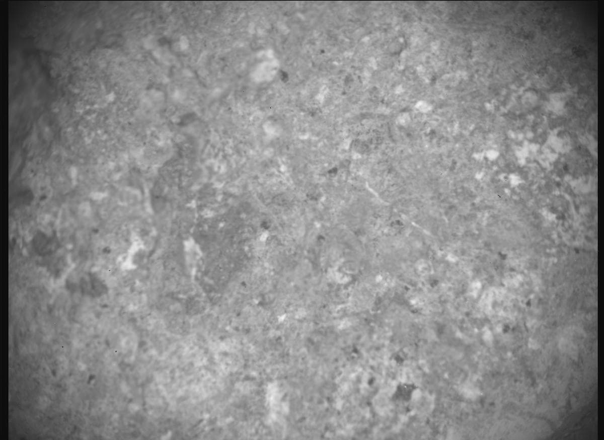 Mars image captured by SHERLOC_ACI on Perseverance