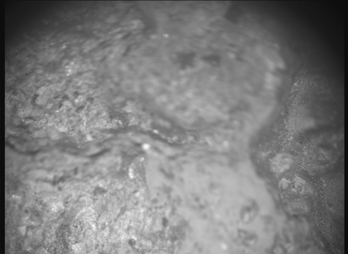 Mars image captured by SHERLOC_ACI on Perseverance