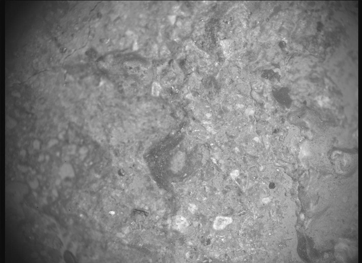 Mars image captured by SHERLOC_ACI on Perseverance