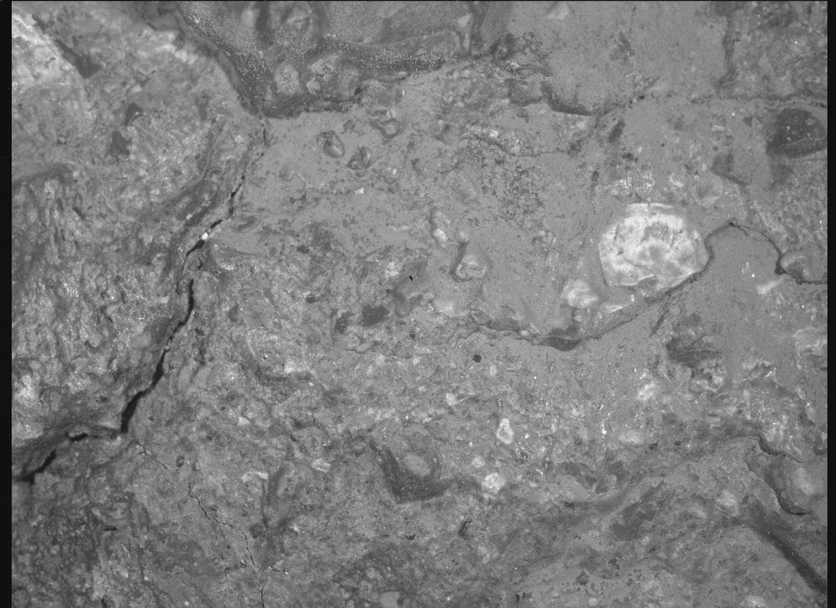 Mars image captured by SHERLOC_WATSON on Perseverance