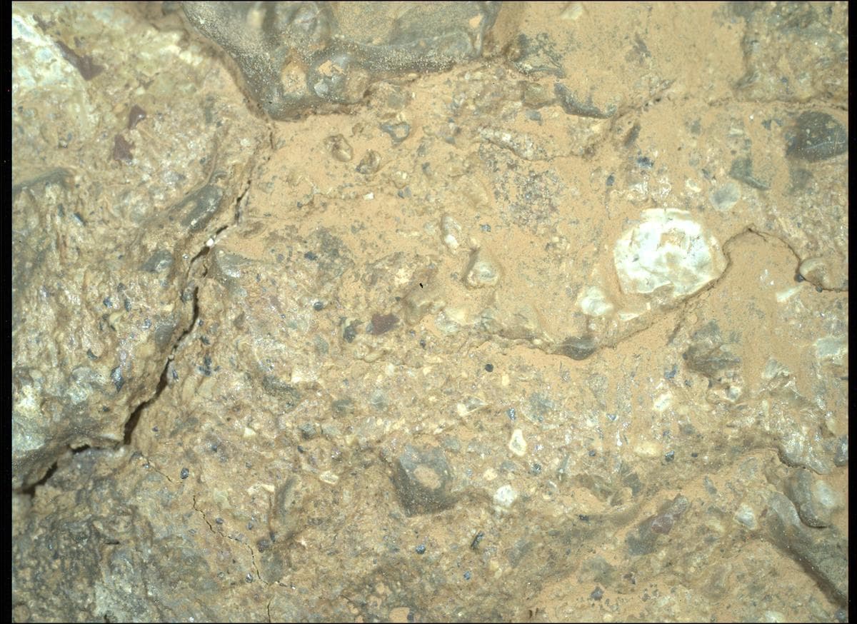 Mars image captured by SHERLOC_WATSON on Perseverance