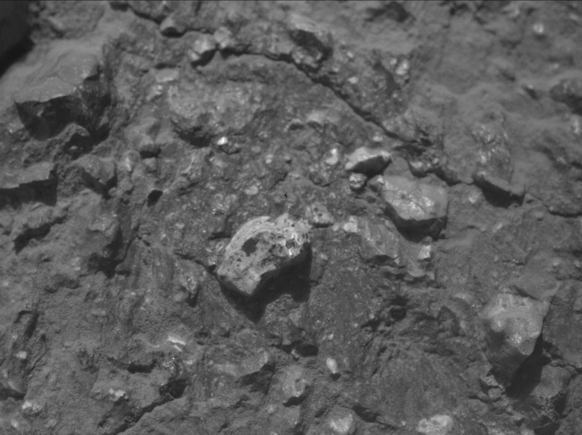 Mars image captured by SHERLOC_WATSON on Perseverance