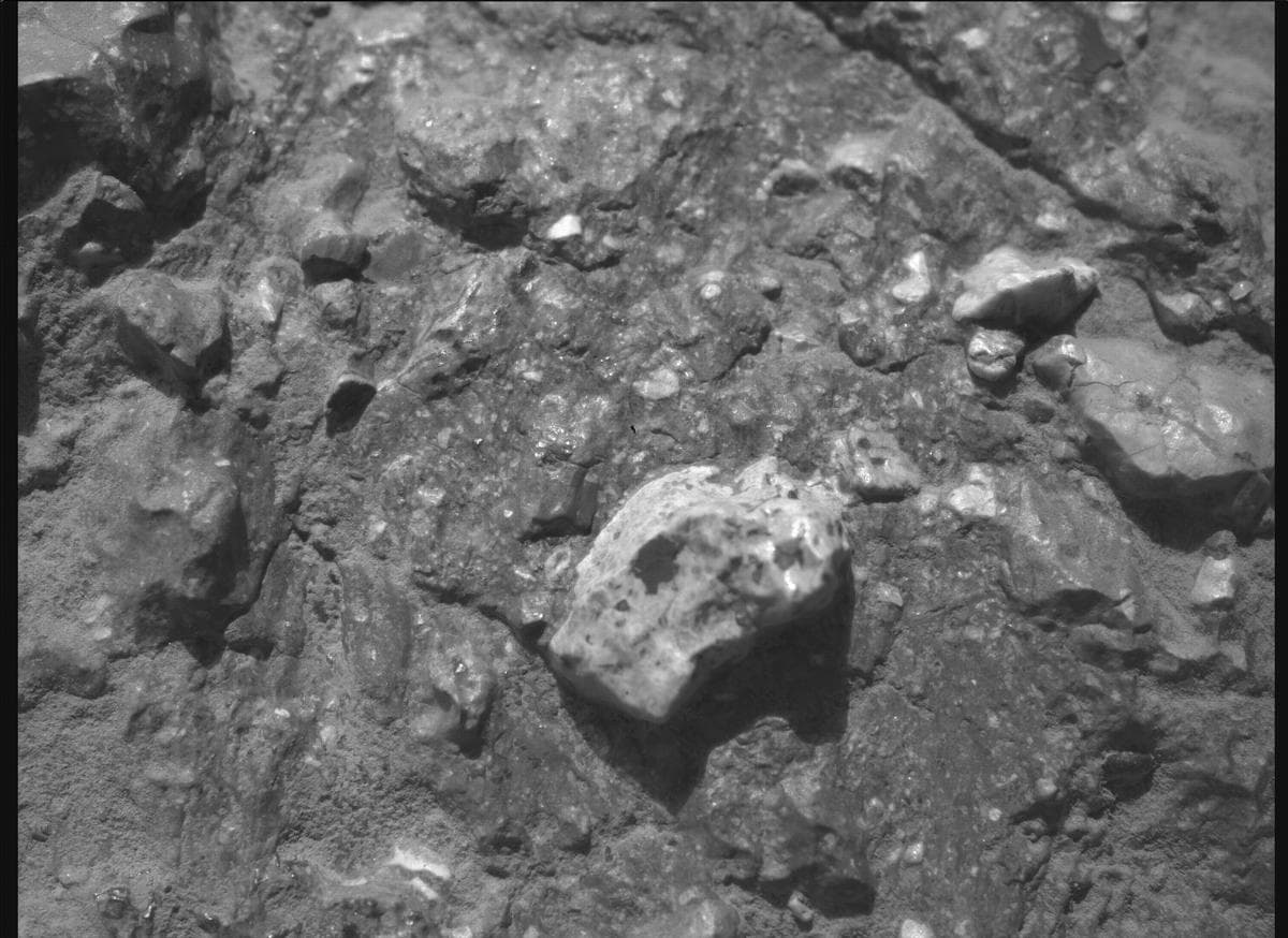 Mars image captured by SHERLOC_WATSON on Perseverance