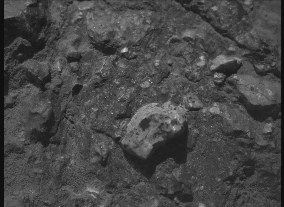 Mars image captured by SHERLOC_WATSON on Perseverance