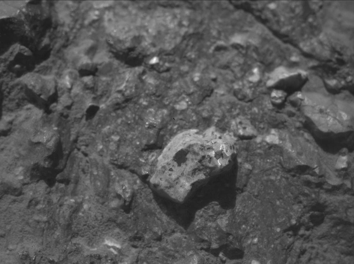Mars image captured by SHERLOC_WATSON on Perseverance
