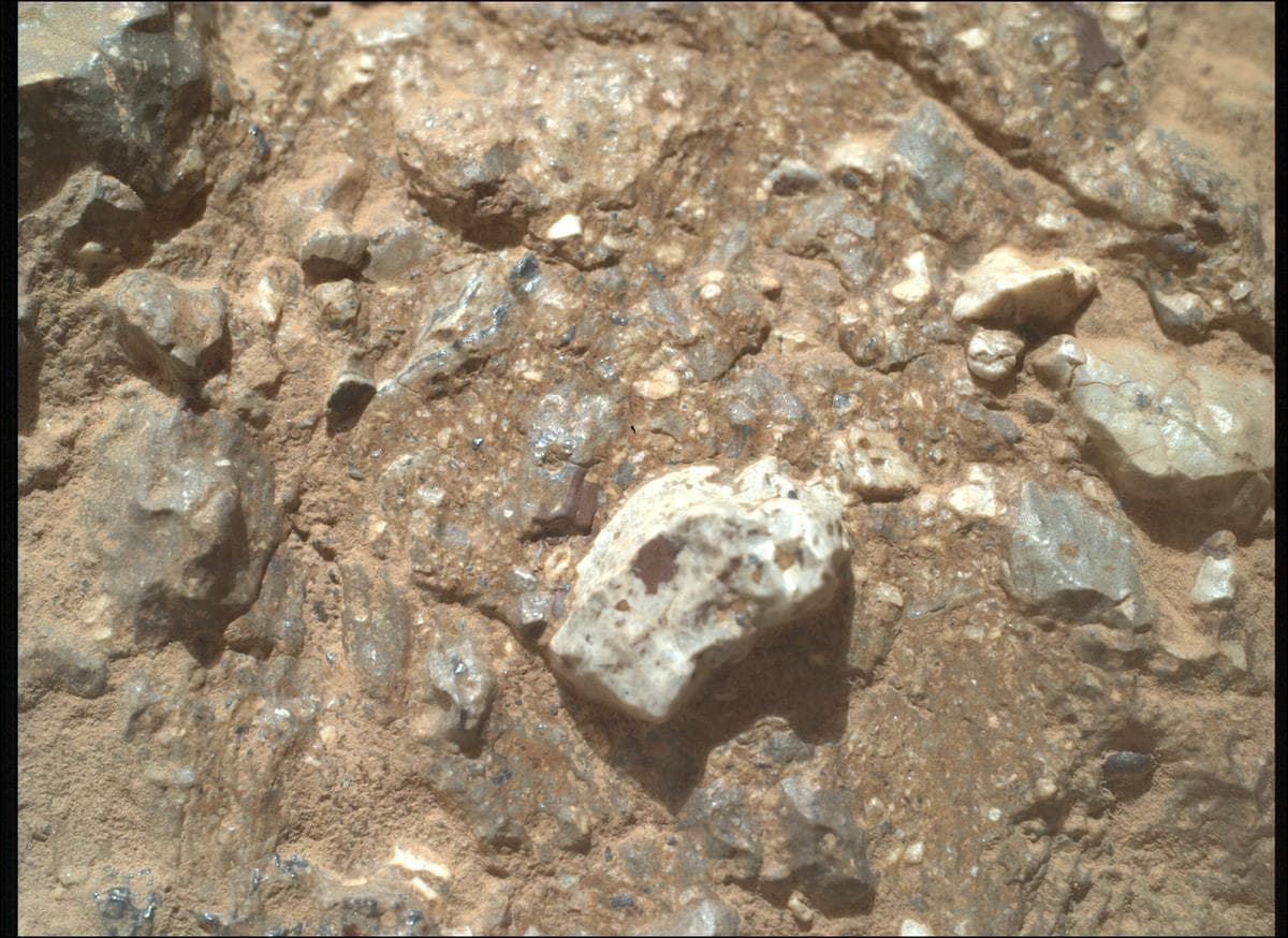 Mars image captured by SHERLOC_WATSON on Perseverance