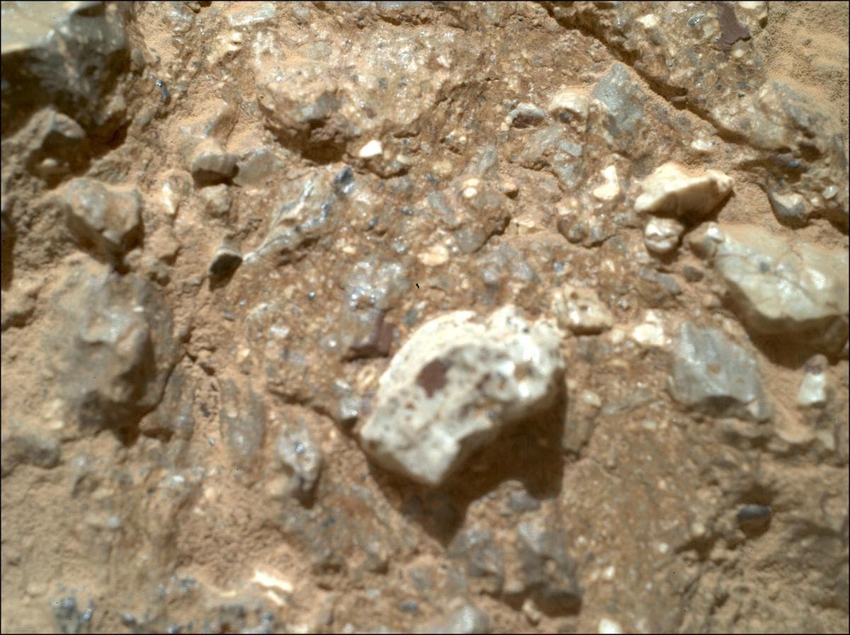 Mars image captured by SHERLOC_WATSON on Perseverance