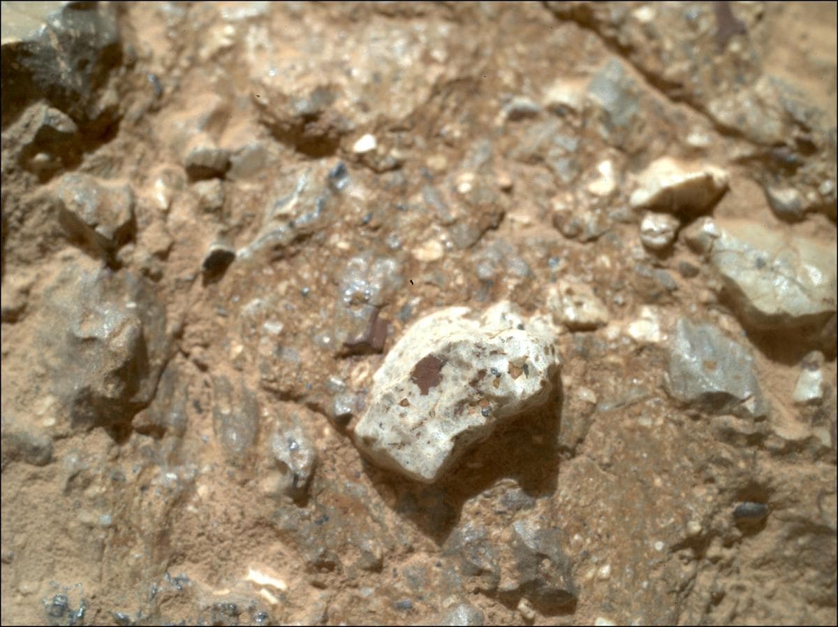 Mars image captured by SHERLOC_WATSON on Perseverance