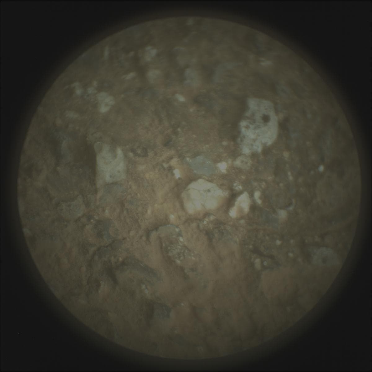 Mars image captured by SUPERCAM_RMI on Perseverance