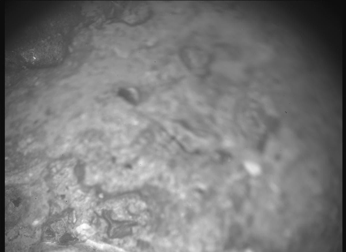 Mars image captured by SHERLOC_ACI on Perseverance