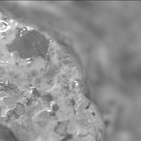 Mars image captured by SHERLOC_ACI on Perseverance