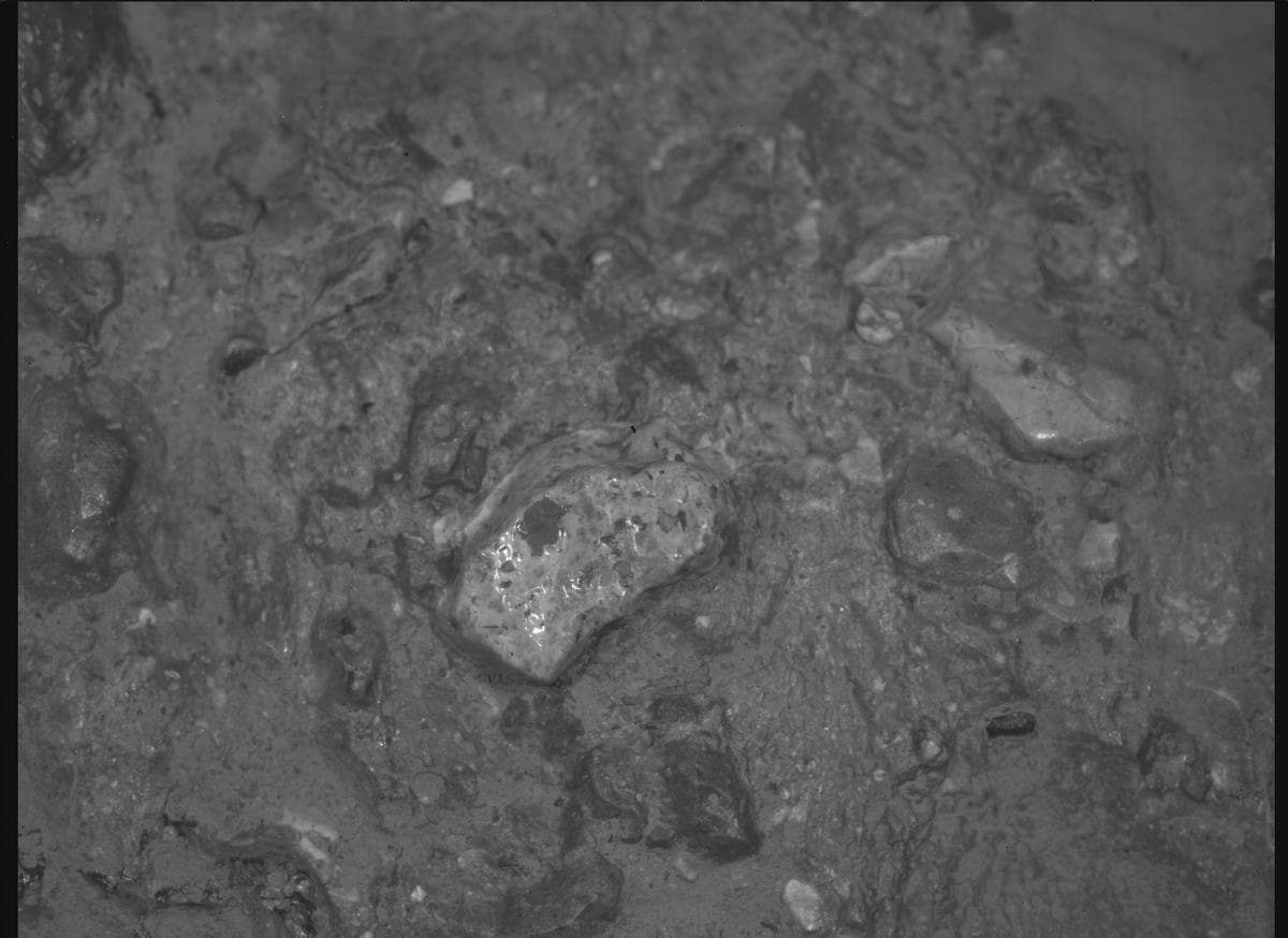 Mars image captured by SHERLOC_WATSON on Perseverance