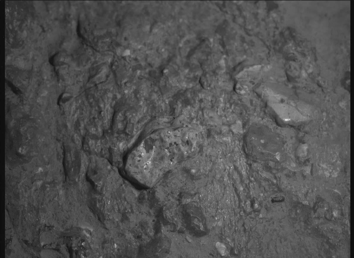 Mars image captured by SHERLOC_WATSON on Perseverance