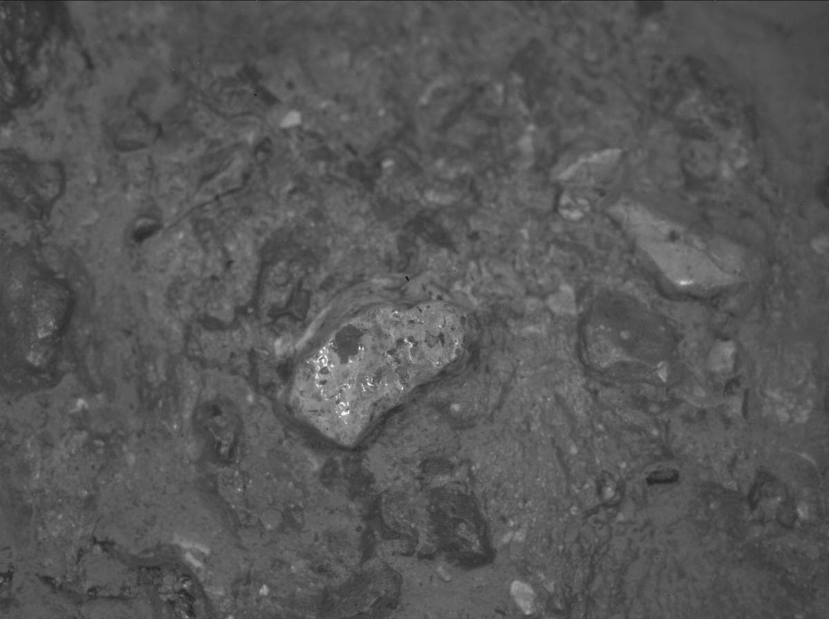 Mars image captured by SHERLOC_WATSON on Perseverance