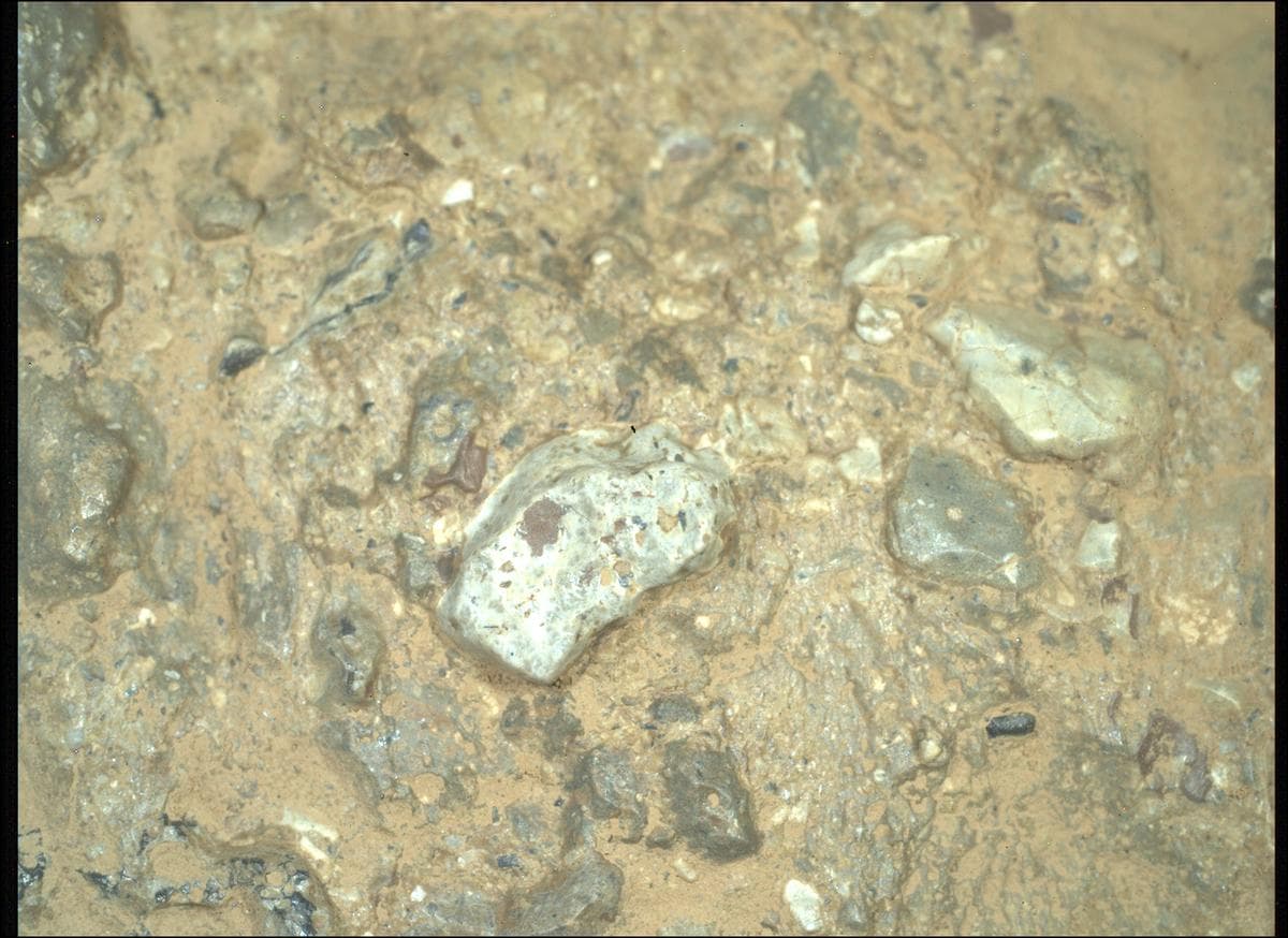 Mars image captured by SHERLOC_WATSON on Perseverance
