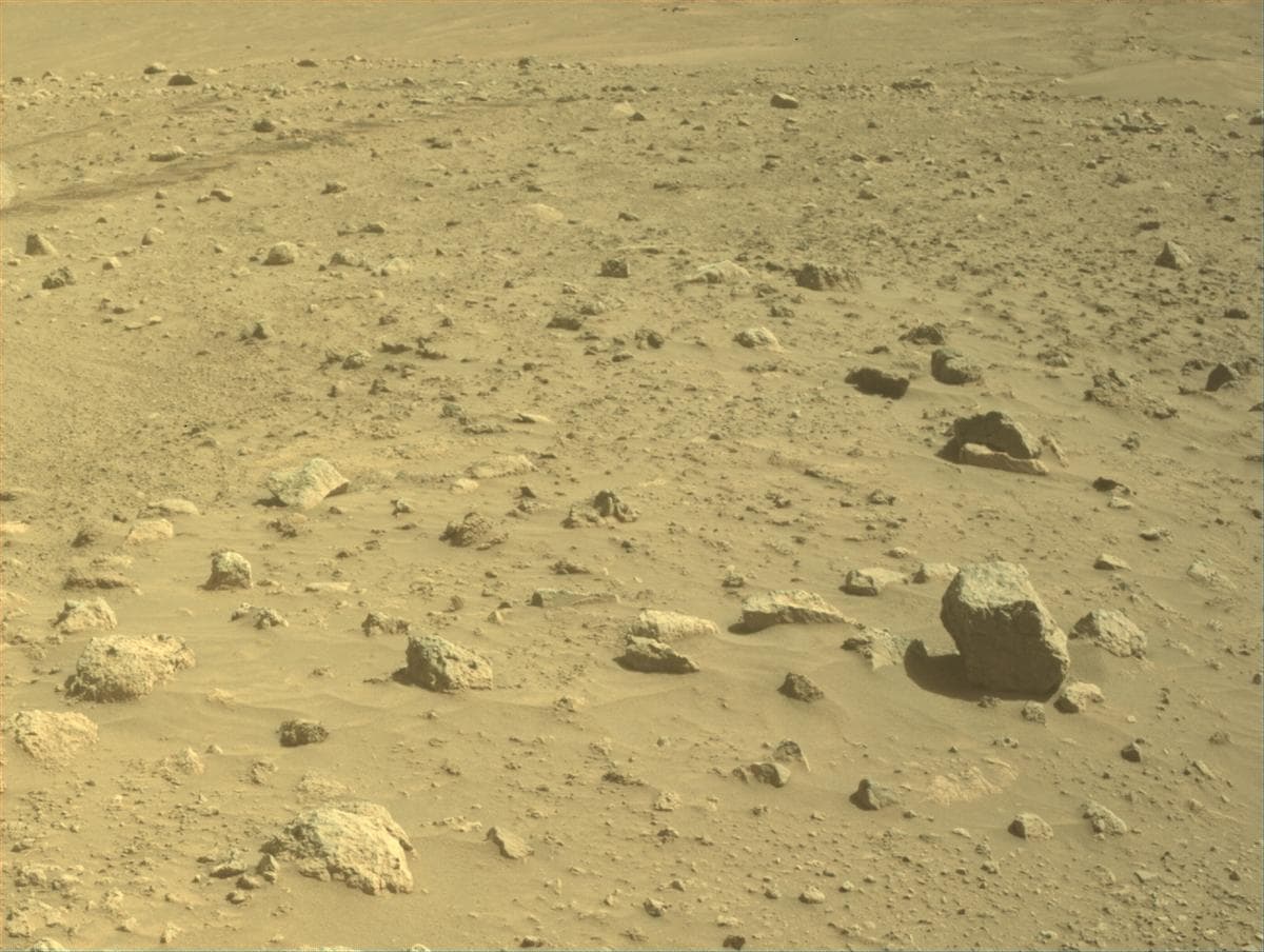 Mars image captured by FRONT_HAZCAM_LEFT_A on Perseverance