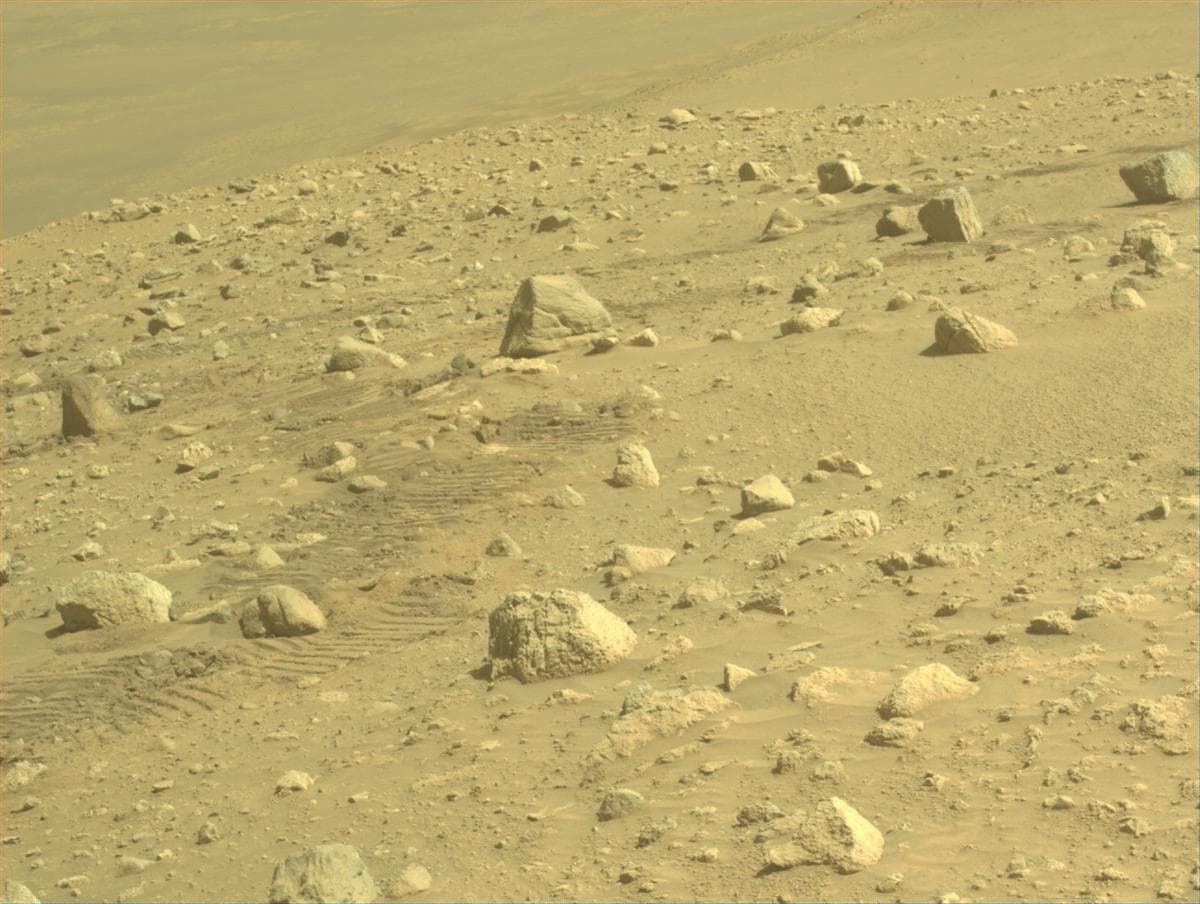 Mars image captured by FRONT_HAZCAM_LEFT_A on Perseverance