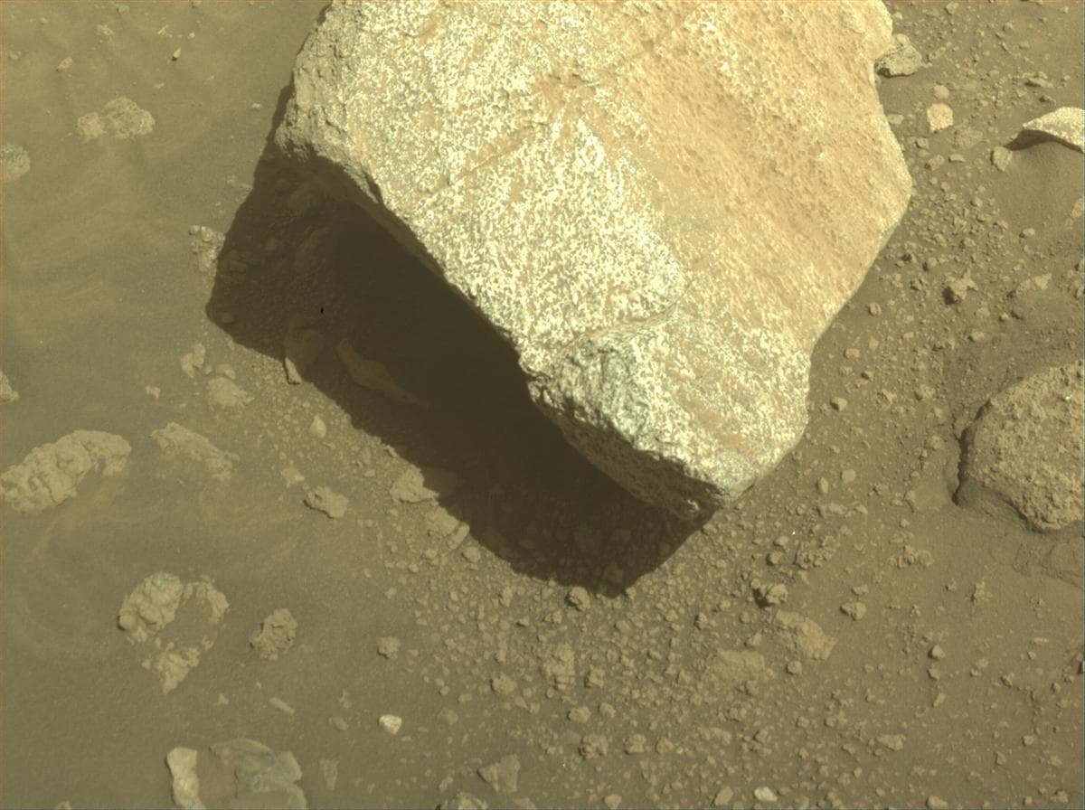 Mars image captured by FRONT_HAZCAM_LEFT_A on Perseverance
