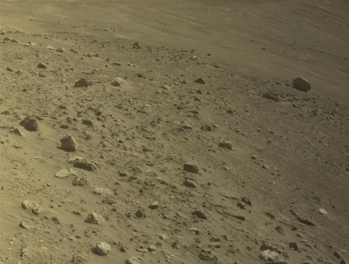 Mars image captured by FRONT_HAZCAM_LEFT_A on Perseverance