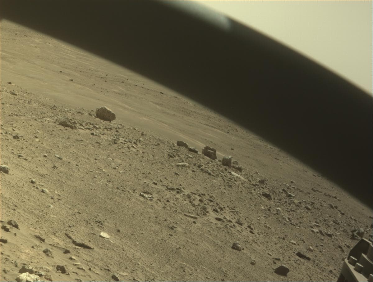Mars image captured by FRONT_HAZCAM_RIGHT_A on Perseverance
