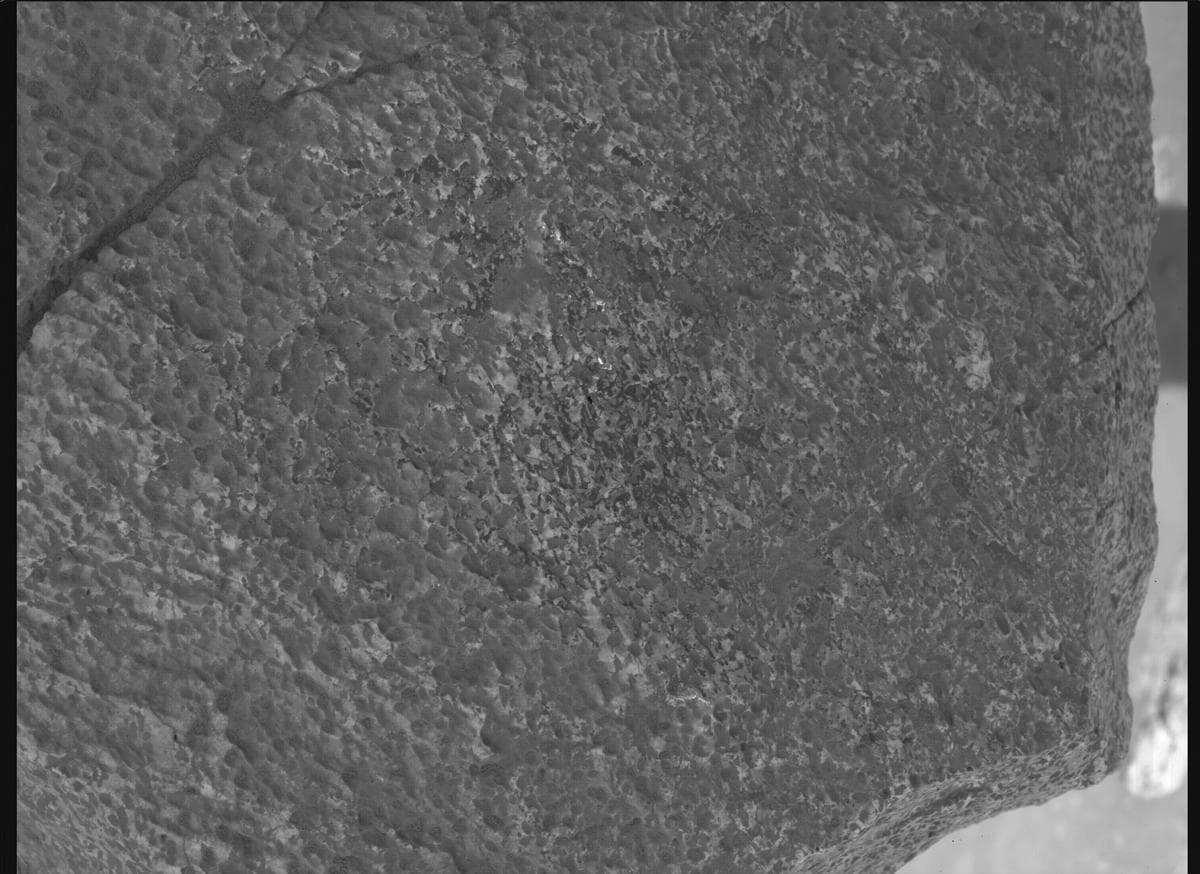 Mars image captured by SHERLOC_WATSON on Perseverance
