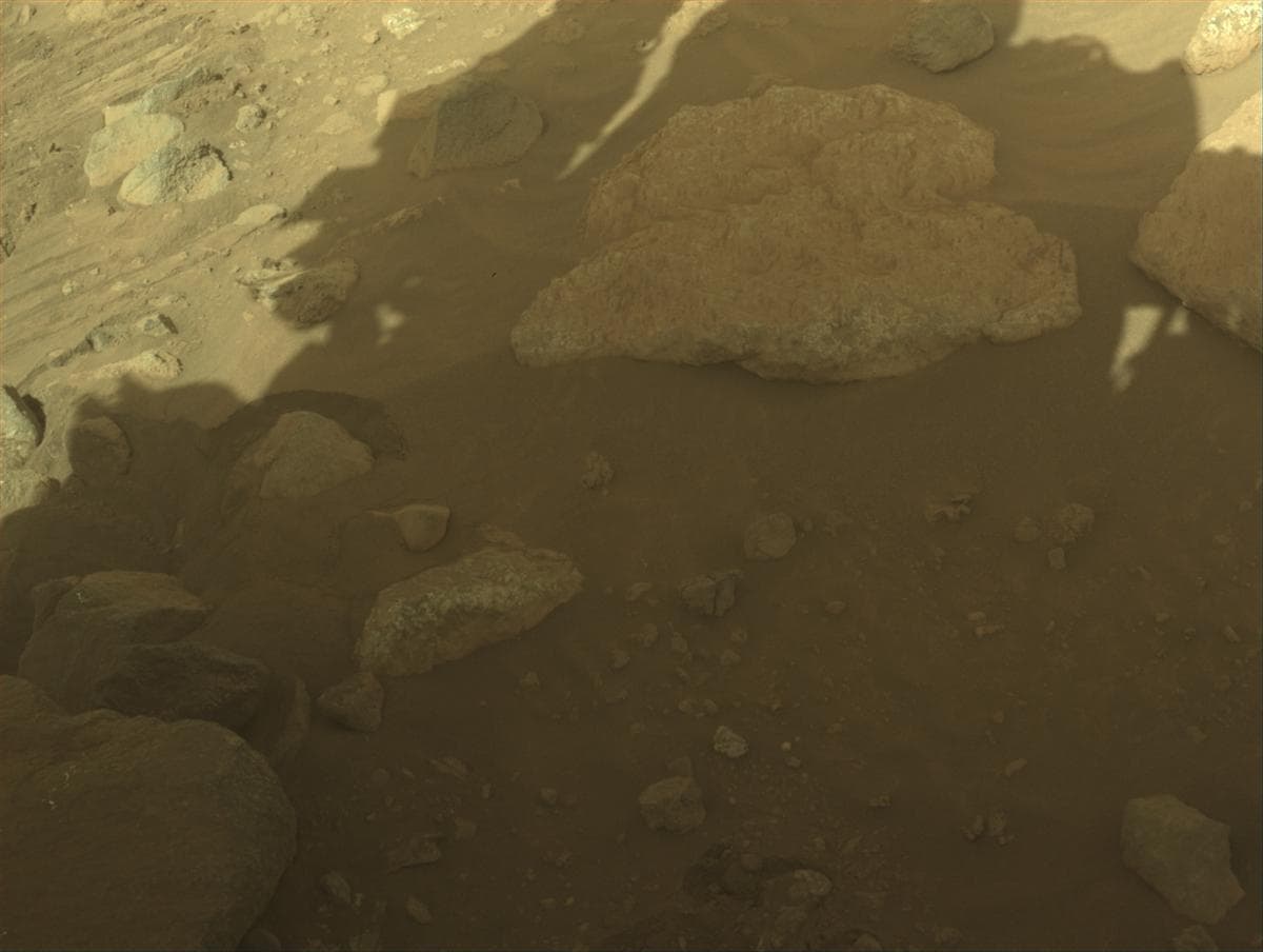 Mars image captured by FRONT_HAZCAM_LEFT_A on Perseverance