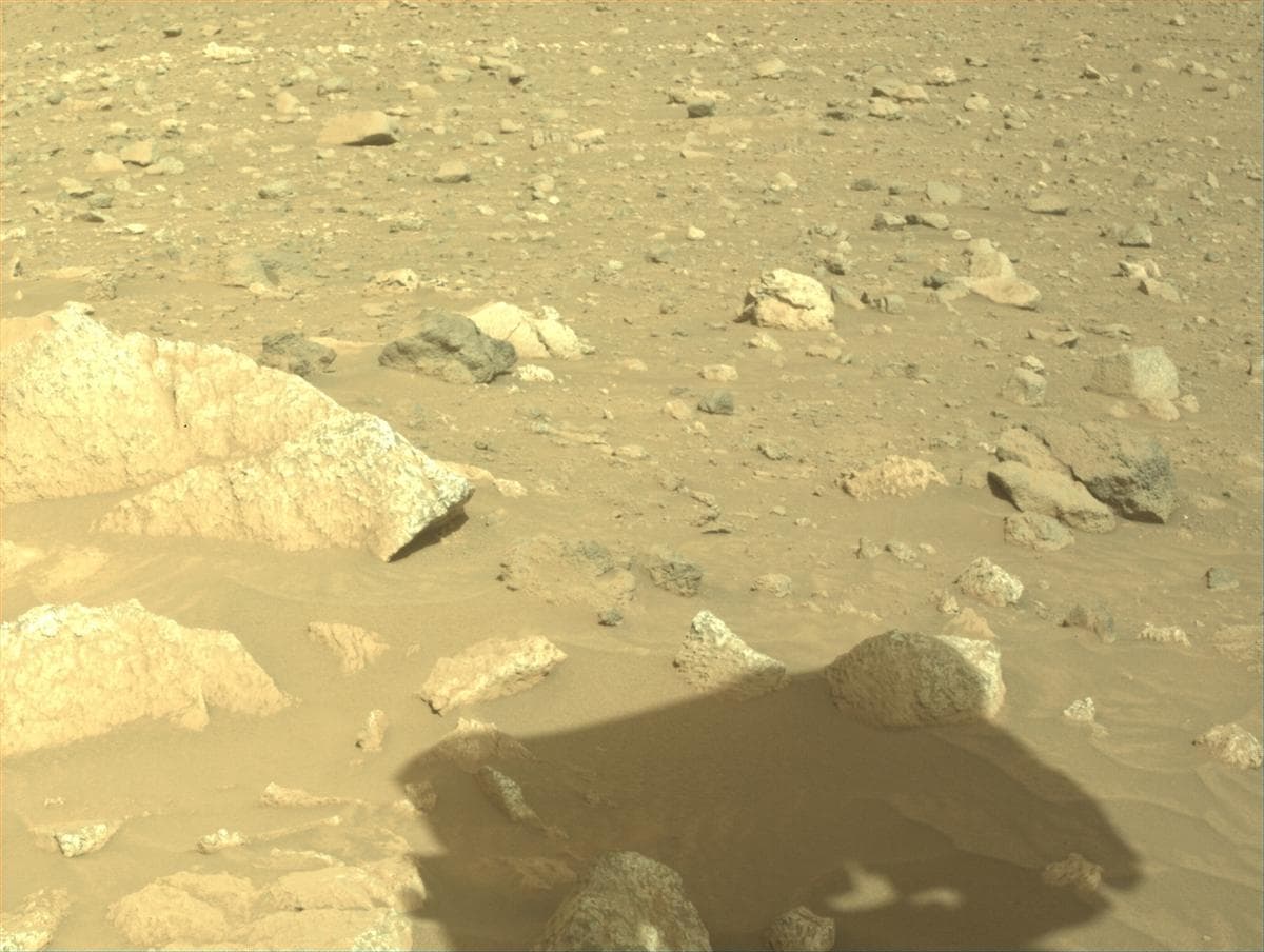 Mars image captured by FRONT_HAZCAM_LEFT_A on Perseverance