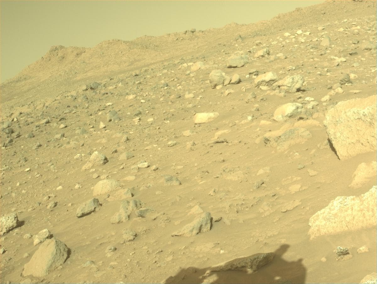 Mars image captured by FRONT_HAZCAM_LEFT_A on Perseverance