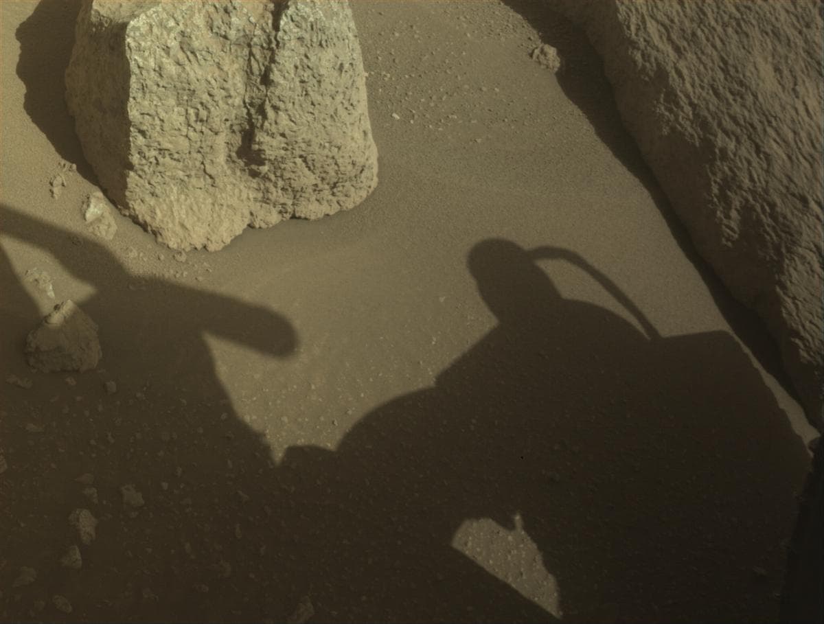 Mars image captured by FRONT_HAZCAM_LEFT_A on Perseverance