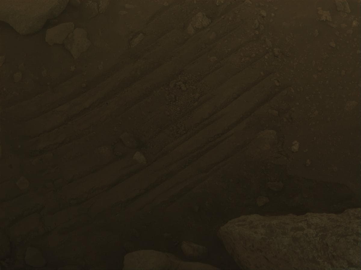Mars image captured by FRONT_HAZCAM_LEFT_A on Perseverance