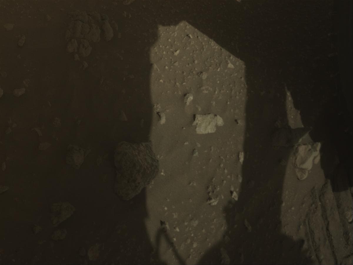 Mars image captured by FRONT_HAZCAM_LEFT_A on Perseverance
