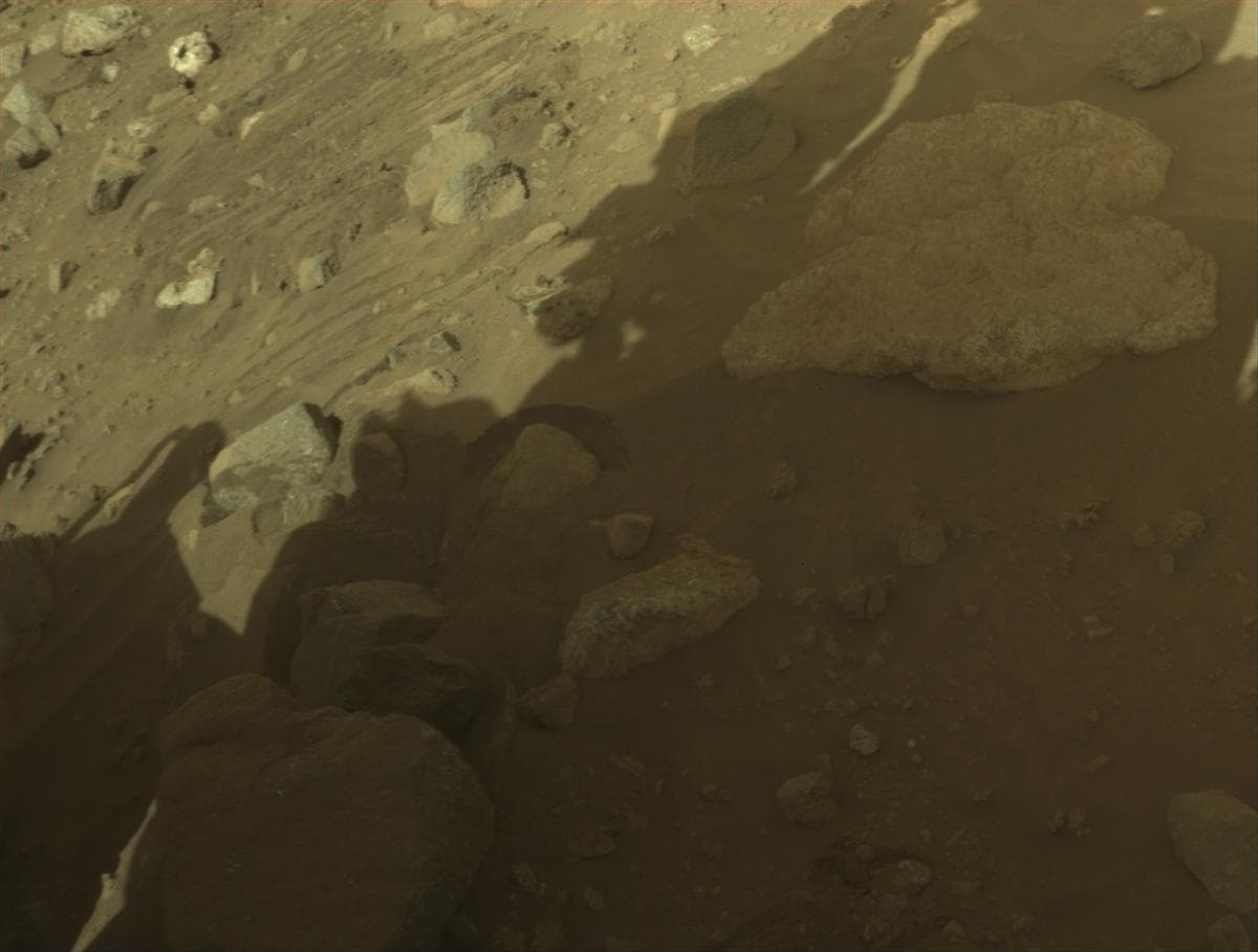 Mars image captured by FRONT_HAZCAM_RIGHT_A on Perseverance