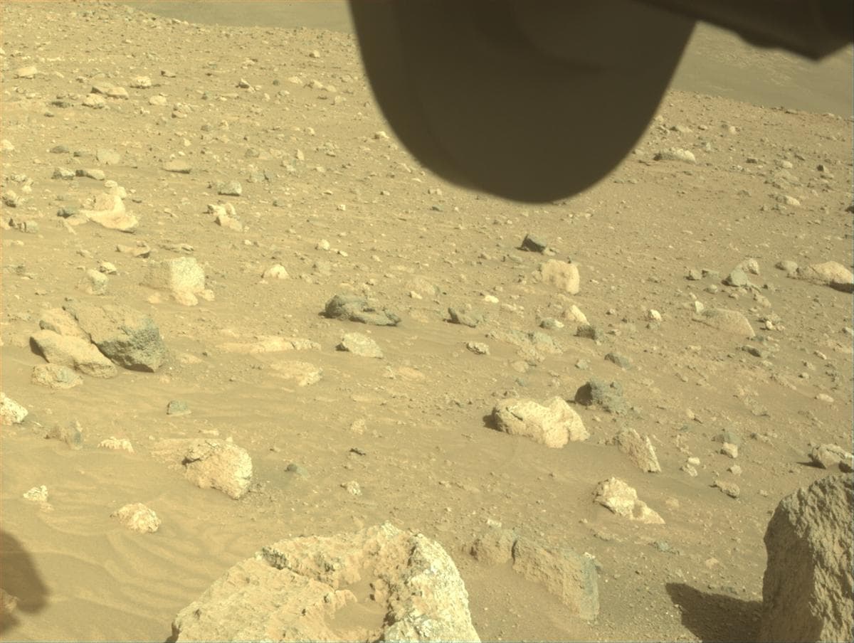Mars image captured by FRONT_HAZCAM_RIGHT_A on Perseverance