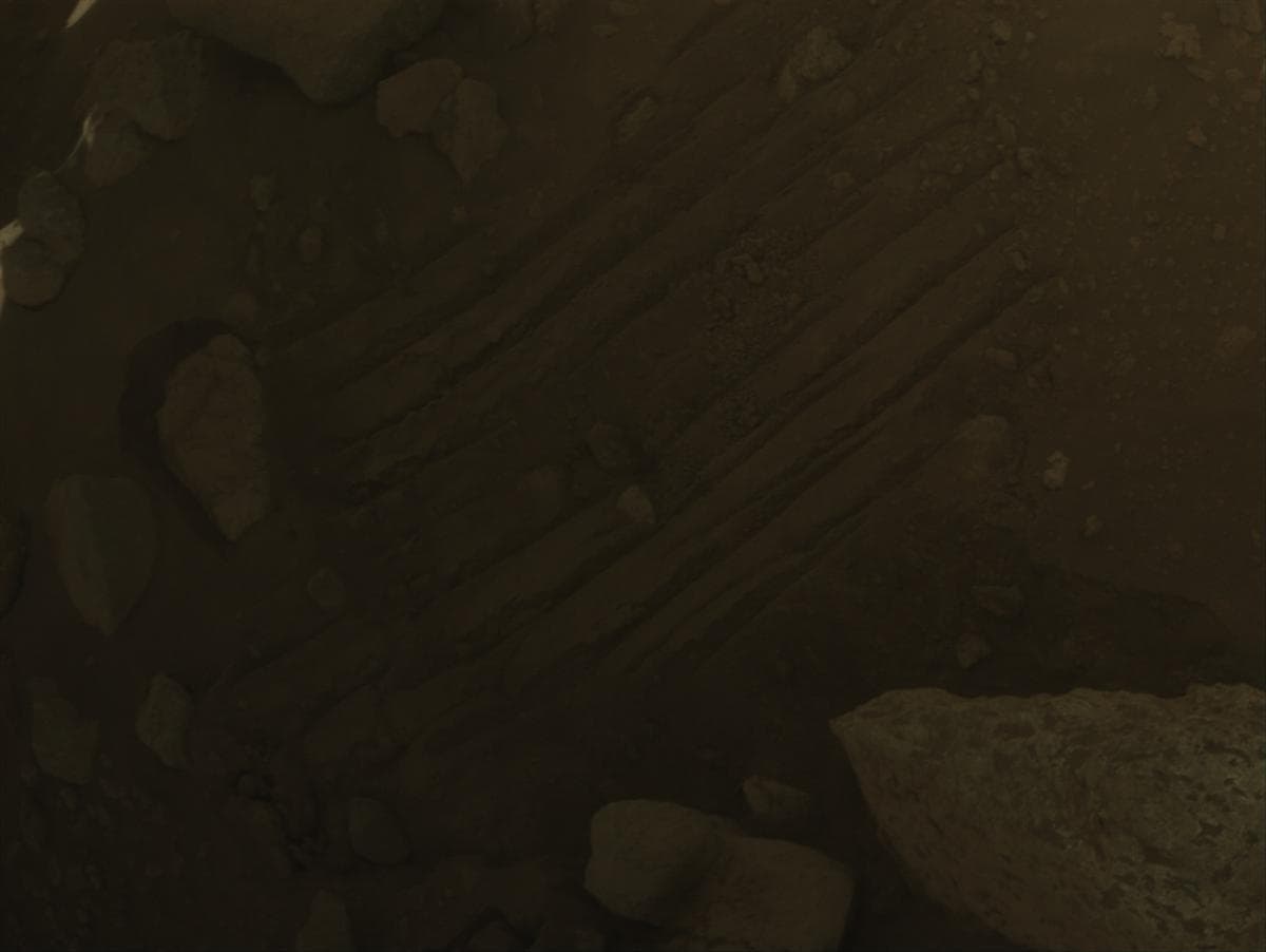 Mars image captured by FRONT_HAZCAM_RIGHT_A on Perseverance