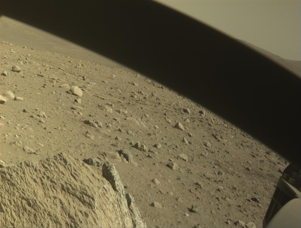 Mars image captured by FRONT_HAZCAM_RIGHT_A on Perseverance