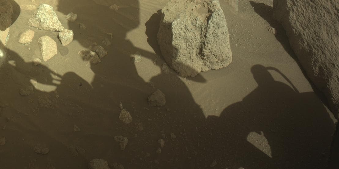 Mars image captured by FRONT_HAZCAM_LEFT_A on Perseverance