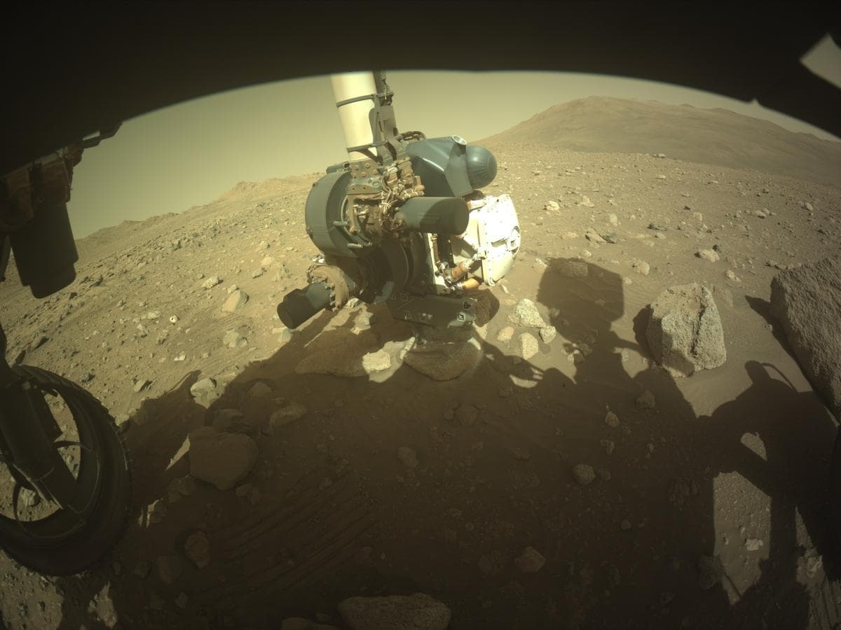 Mars image captured by FRONT_HAZCAM_LEFT_A on Perseverance