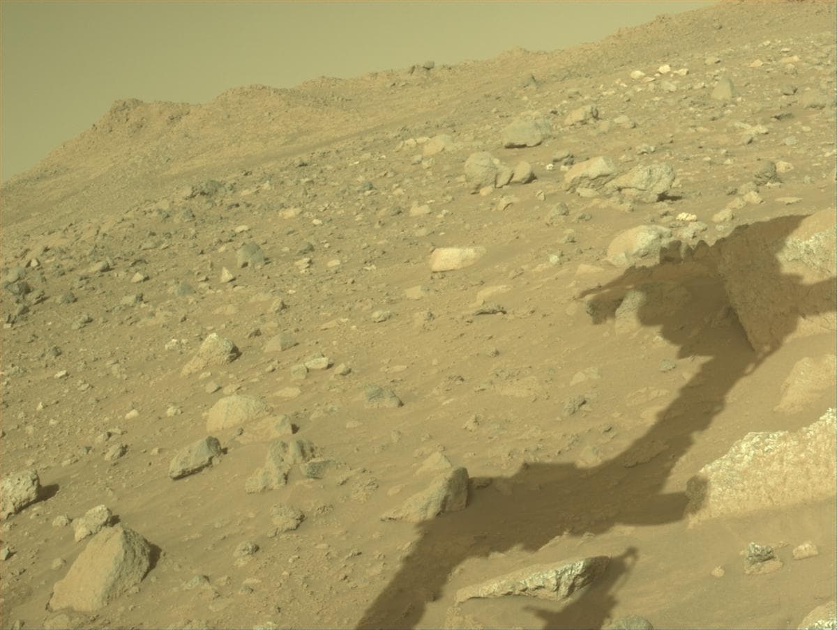 Mars image captured by FRONT_HAZCAM_LEFT_A on Perseverance