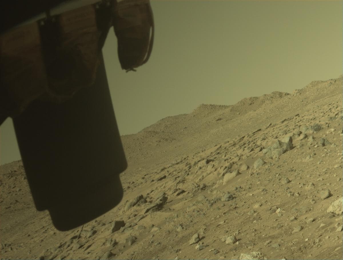 Mars image captured by FRONT_HAZCAM_LEFT_A on Perseverance